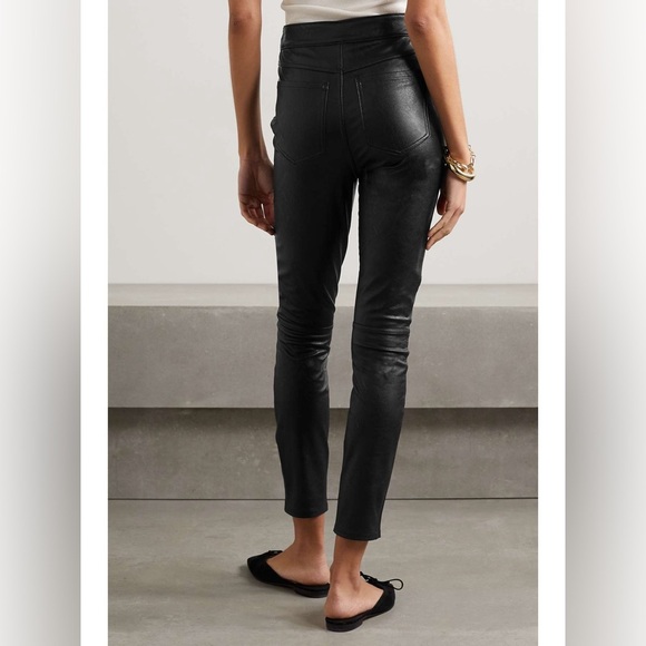 SPANX Like Leather faux stretch-leather pants size large - Picture 4 of 12